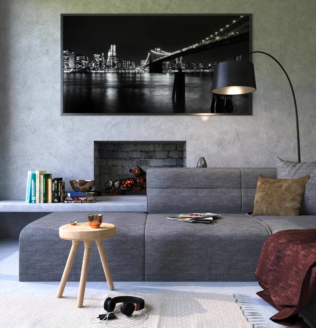 Living room inventory scene